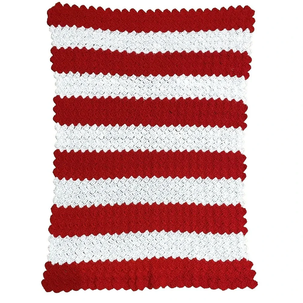 Handmade crochet striped
